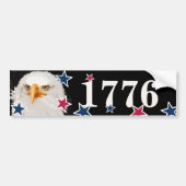 Patriottische Adelaar Brievenbus Nummers Festieve Bumpersticker (Voorkant)