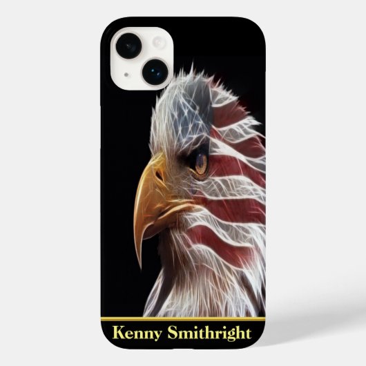 Patriottische adelaar Case-Mate iPhone case (Achterkant)