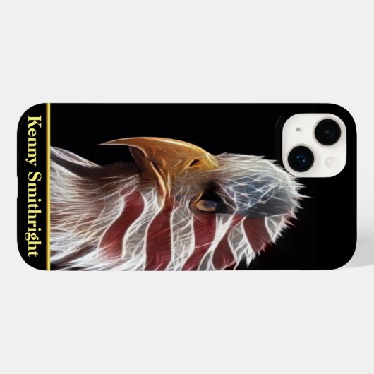 Patriottische adelaar Case-Mate iPhone case (Achterkant (horizontaal))