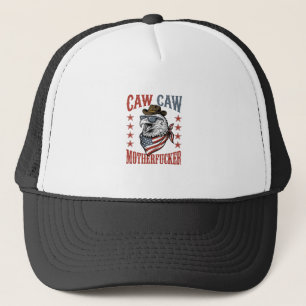 Patriottische Adelaar Caw Caw Vintage Grappig Shir Trucker Pet