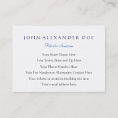 Patriottische adelaar die vlucht neemt - twee zijd visitekaartje (Achterkant)