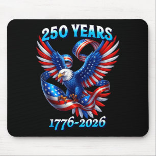 Patriottische adelaar en vlag 250 jaar 1776-2026 4 muismat