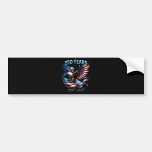 Patriottische Adelaar en Vlag 250 Jaar 1776-2026 Bumpersticker