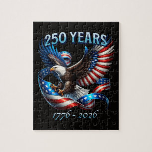 Patriottische Adelaar en Vlag 250 Jaar 1776-2026 Legpuzzel