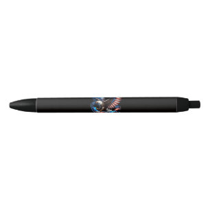 Patriottische Adelaar en Vlag 250 Jaar 1776-2026 Zwarte Inkt Pen