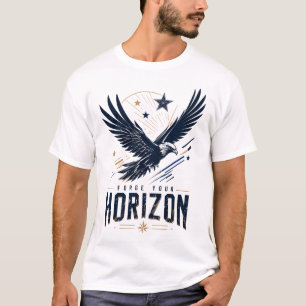 Patriottische Adelaar Grafische Motiverende T-Shir T-shirt