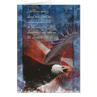 Patriottische adelaar in de vlucht