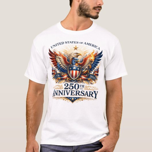 Patriottische Adelaar Jubileum T-shirt (Voorkant)