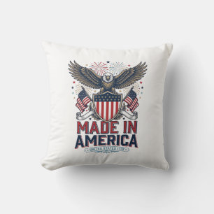 Patriottische Adelaar Made in America 4 juli T-shi Kussen