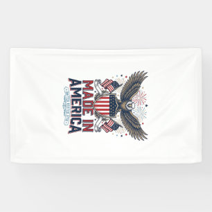 Patriottische Adelaar Made in America 4 juli T-shi Spandoek
