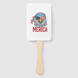 Patriottische Adelaar Merica Vintage Gravure Shirt Handwaaier
