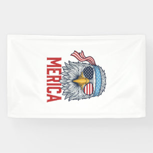 Patriottische Adelaar Merica Vintage Gravure Shirt Spandoek