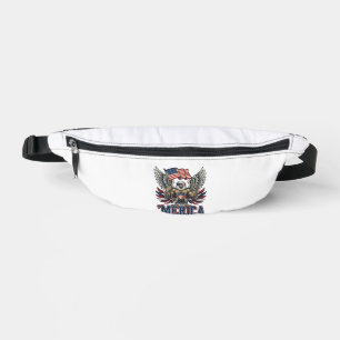 Patriottische Adelaar Merica Vintage Vector T-shir Heuptasje