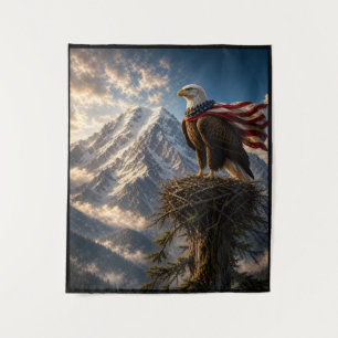 Patriottische Adelaar met Amerikaanse Vlag Cape Wandkleed