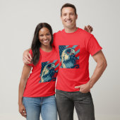 Patriottische adelaar met zonnebril T-shirt (Unisex)