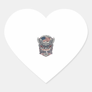 Patriottische Adelaar Motor Rijder Vrijheid Patrio Hart Sticker