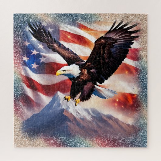 Patriottische adelaar Puzzle Legpuzzel (Verticaal)