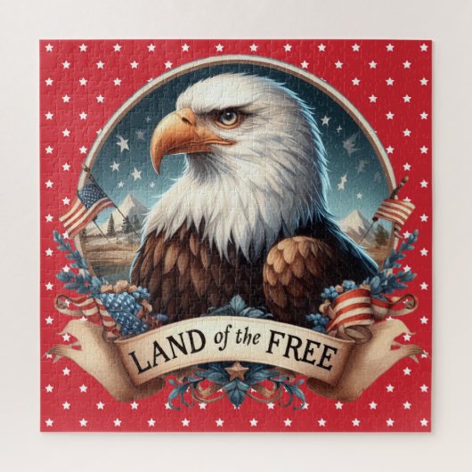 Patriottische adelaar Puzzle Legpuzzel (Verticaal)