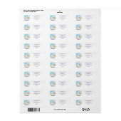 Patriottische Adelaar Retouradres Etiket (Full Sheet)