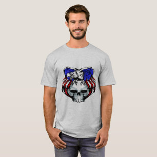 Patriottische Adelaar Schedel, Aanpassen, T-shirt