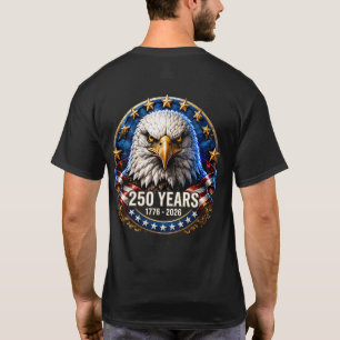 Patriottische Adelaar Schild USA 250 Jaar T-Shirt