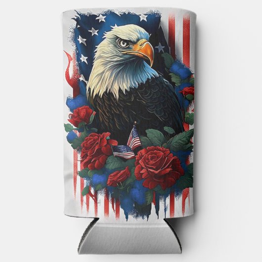Patriottische Adelaar Seltzer Blikjeskoeler (Voorkant)