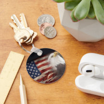 Patriottische Adelaar Sleutelhanger – Amerikaanse
