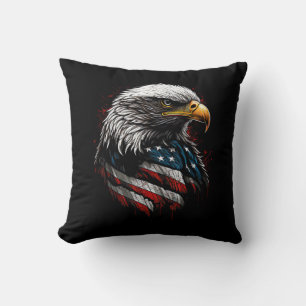 Patriottische Adelaar USA Amerikaanse Vlag 4 juli Kussen