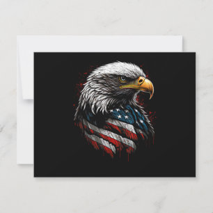 Patriottische Adelaar USA Amerikaanse Vlag 4 juli Save The Date
