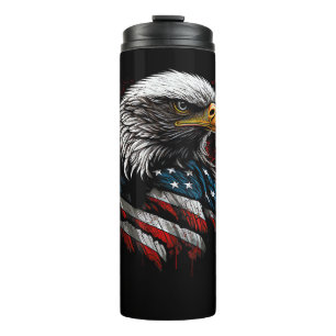 Patriottische Adelaar USA Amerikaanse Vlag 4 juli Thermosbeker