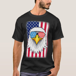 Patriottische adelaar Verenigde Staten Amerikaanse T-shirt