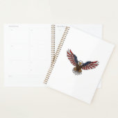 Patriottische Adelaar Vintage Gravure Vector Desig Planner (Display)