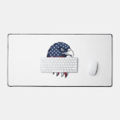 Patriottische Adelaar Vlag Vectorontwerp voor Witt Bureaumat (Keyboard & Muis)