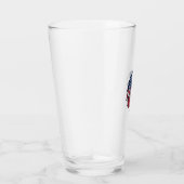 Patriottische Adelaar Vlag Vectorontwerp voor Witt Glas (Rechts)