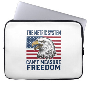 Patriottische Adelaar Vrijheid Citaat Vintage Vect Laptop Sleeve