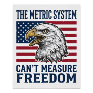 Patriottische Adelaar Vrijheid Citaat Vintage Vect Perfect Poster