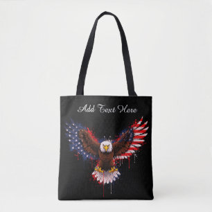 Patriottische Adelaar Vrouwen Tote Bag