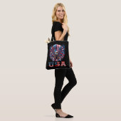 Patriottische Adelaar VS Vlag Tote Bag (Op model)