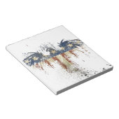 Patriottische adelaar, VS/VS, SAD-vlag Notitieblok (Schuin)