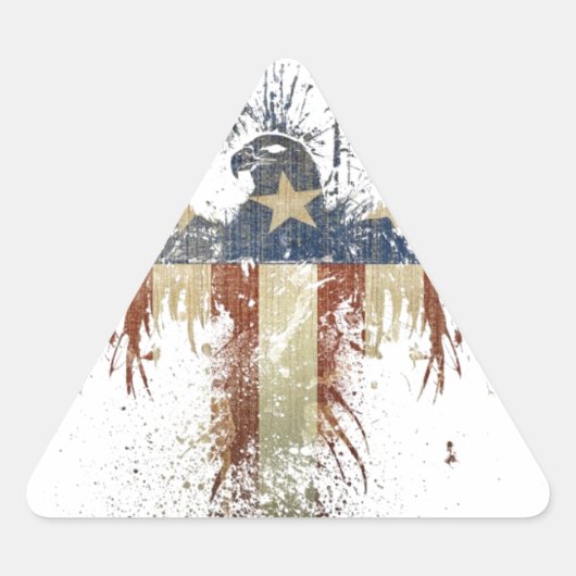 Patriottische adelaar, VS/VS, SAD-vlag Sticker (Voorkant)