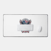 Patriottische Adelaar Wolf Hybride Dier Hybride Pa Bureaumat (Keyboard & Muis)