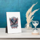 Patriottische Adelaar Wolf Hybride Dier Hybride Pa Fotoplaat (Zijkant)