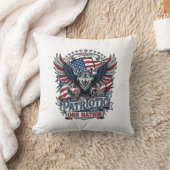 Patriottische Adelaar Wolf Hybride Dier Hybride Pa Kussen (Deken)