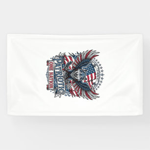 Patriottische Adelaar Wolf Hybride Dier Hybride Pa Spandoek