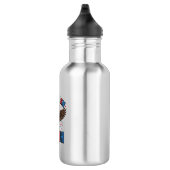 Patriottische Adelaar Zes Zeven Bruh Vector Design Waterfles (Rechts)