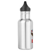 Patriottische Adelaar Zes Zeven Bruh Vector Design Waterfles (Links)