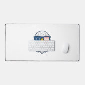 Patriottische Adelaar Zonnebril Vintage Vector Des Bureaumat (Keyboard & Muis)