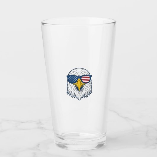 Patriottische Adelaar Zonnebril Vintage Vector Des Glas (Voorkant)