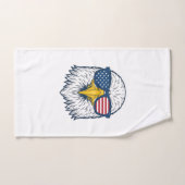 Patriottische Adelaar Zonnebril Vintage Vector Des Handdoek (Handdoek)
