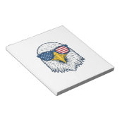 Patriottische Adelaar Zonnebril Vintage Vector Des Notitieblok (Schuin)